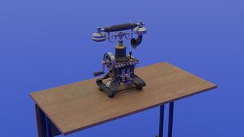 A small machine on top of a table photo