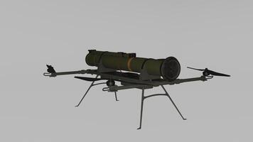 A 3d model of a small gun on a stand photo