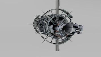 A 3d model of a space ship photo