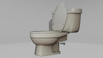A toilet with the lid up and the seat down photo