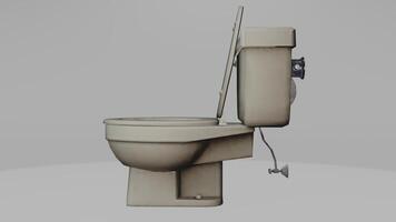 A toilet with the lid up and the seat down photo