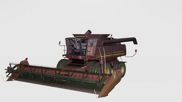 A 3d model of a combine harvester photo
