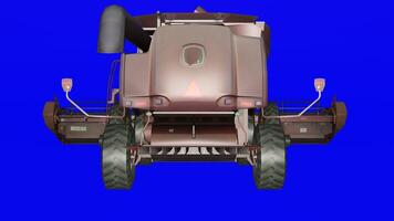 A 3d rendering of a combine harvester photo