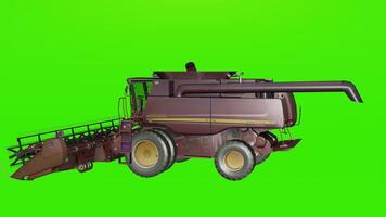A 3d rendering of a combine harvester photo