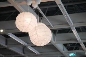 Explore Modern Pendant Lighting Design that features elegant White Lanterns for aesthetic appeal photo