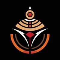 The logo for a company called the black hole vector