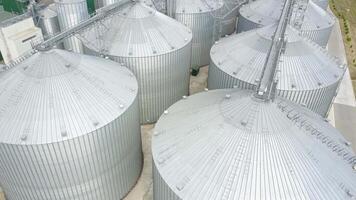 Modern large granary. Plant for the drying and storage of grain video