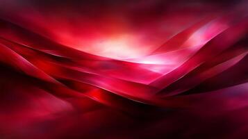 Vibrant red abstract waves create dynamic and energetic composition, evoking sense of movement and depth. interplay of light and shadow enhances visual impact photo