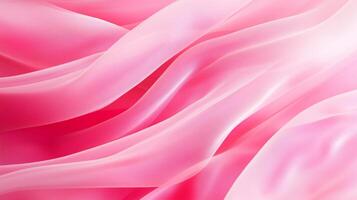 Soft pink fabric waves create gentle and flowing texture, evoking sense of elegance and tranquility. delicate layers blend seamlessly, enhancing visual appeal photo