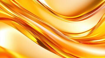 vibrant abstract background featuring flowing golden waves that evoke sense of warmth and fluidity, perfect for creative projects photo