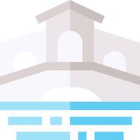 A building with a bridge over water vector