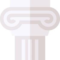 Ancient greek column illustration vector