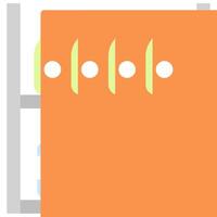 A file cabinet with a file on top vector