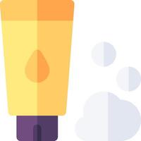 A tube of soap and a cloud vector