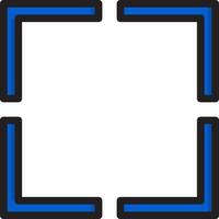 A square with blue and black lines vector