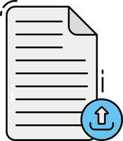 File icon with arrow and file icon illustration vector