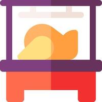 A food stand with a turkey inside vector