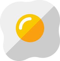 An egg is shown on a white background vector