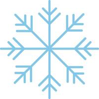 A snowflake is shown on a white background vector