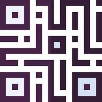A qr code on a purple background vector