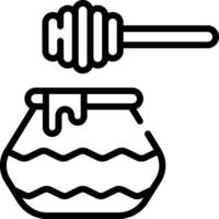 Honey jar icon vector