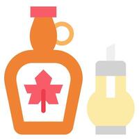 Canadian maple syrup and syrup vector