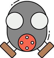 A gas mask icon on a white background vector