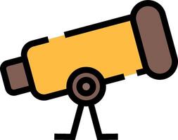 A cartoon telescope icon on a white background vector