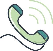 A phone with a cord and a cordless phone vector
