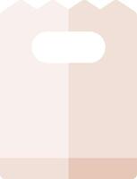 A pink bag with a white handle vector