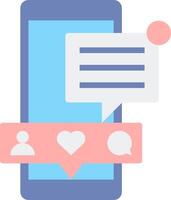Mobile app chatbot vector