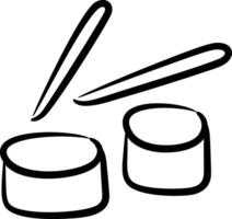 Drumsticks and drumsticks clipart vector