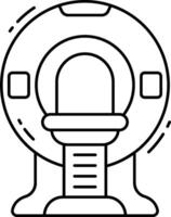 A black and white drawing of a toilet vector