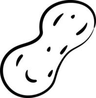A peanut butter and jelly sandwich coloring page vector