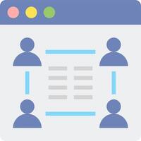 A group of people are connected to a document vector