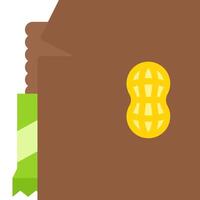 A peanut butter and jelly sandwich icon vector