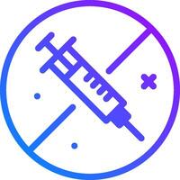 No injection icon illustration vector