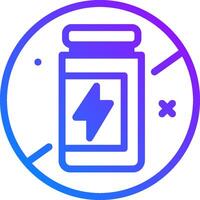 A bottle of pills with a lightning bolt on it vector