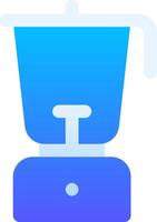 A blue and white blender icon vector