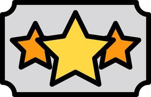Five star icon on a gray background vector
