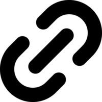 A black and white image of a link vector