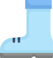 A blue boot with a blue sole vector