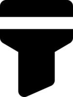 A black and white icon of a valve vector