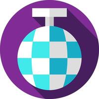 A flat icon of a ball with a checkered pattern vector