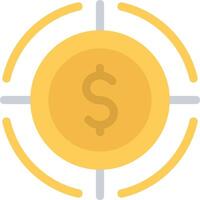 A yellow dollar sign on a white background vector