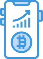 Bitcoin wallet icon vector