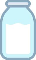 A jar with water in it on a white background vector