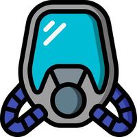 A gas mask icon on a white background vector