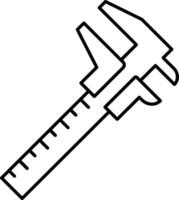 A tool with a ruler on it vector