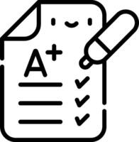 A checklist with a pen and a smiley face vector